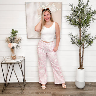 On an Excursion High Rise Cotton Pink Avery Mae Bottoms