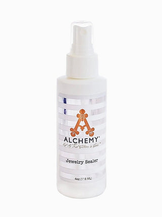 4 oz jewelry sealer bottle with pump, ALCHEMY label