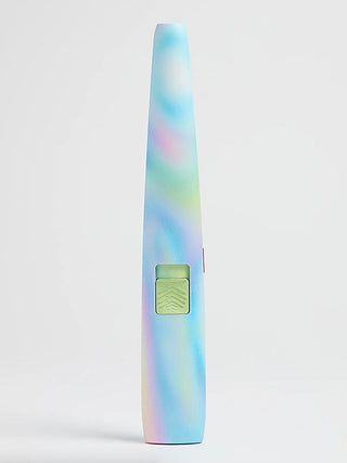 Watercolor rechargeable lighter with green-lit switch panel on side