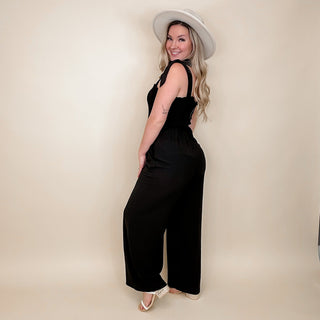 Wherever it Takes Me Black Avery Mae Jumpsuit