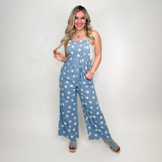 She's a Star Cotton Blend Denim Avery Mae Overalls