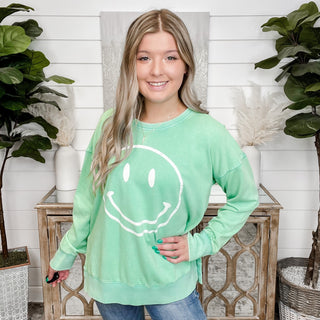 Easel Current Mood Cotton Long Sleeve Crewneck Sweatshirt- 9 colors!