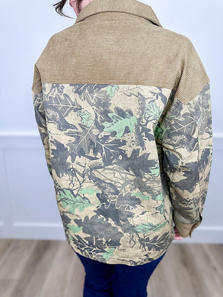 Cozy Cabin Cotton Blend Long Sleeve Tan Avery Mae Jacket (view 2) | Avery Mae Boutique
