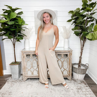 Good for You Ribbed Avery Mae Jumpsuit - 2 colors!