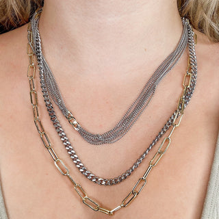 Mixed Personalities B.B. Lila Layered Necklace