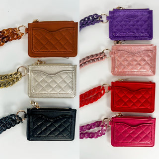 Starting Over Quilted Faux Leather Wristlet Wallet - 7 colors!