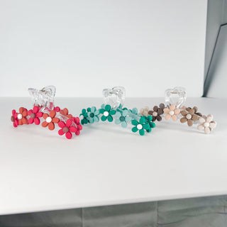 Dainty Flower Claw Clip - 7 colors!