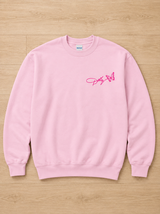 Country Music Icon Cotton Blend Long Sleeve Avery Mae Graphic Crewneck Sweatshirt - Multiple Colors (Gildan)