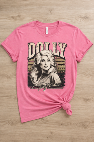 Smoky Mountain Sweetheart Cotton Short Sleeve Pink Avery Mae Graphic Tee Shirt