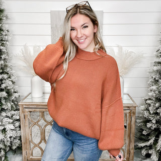 Cozy Day Out Oversized Cotton Blend Knit Sweater Top