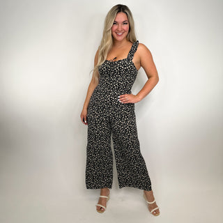 I Hope You Dance Black Avery May Cropped Jumpsuit