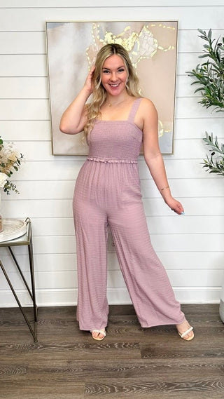 Hem & Thread Never Dark Cotton Purple Jumpsuit