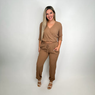 Take Me Through High Rise Mocha Avery Mae Joggers