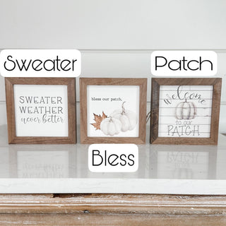 All the Seasons Wood Hanging Sign - 13 options!