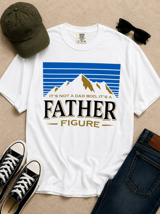 Father Figure Cotton Short Sleeve White Avery Mae Graphic Tee Shirt (Comfort Colors)