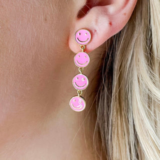 B.B. Lila Smiling All Around Drop Earrings - 3 colors!