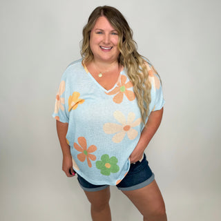 Keeping it So Funky Knit Short Sleeve Avery Mae Top - 2 colors!