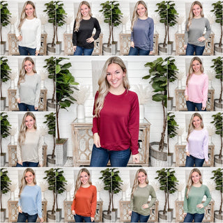 Across From You Long Sleeve Top - 13 colors!