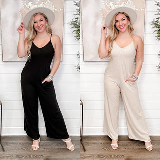 Make You Miss Me Ribbed Avery Mae Jumpsuit - 2 colors!