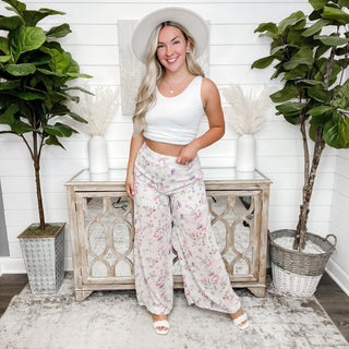 Welcome Beauty White Birch Floral Bottoms - 2 Colors!