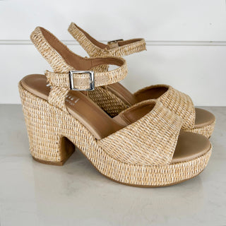 Corky Feeling Empowered Woven Natural Heels