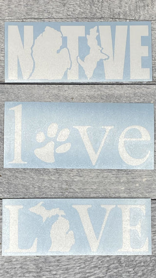 LOVE Vinyl Stickers - 3 options!