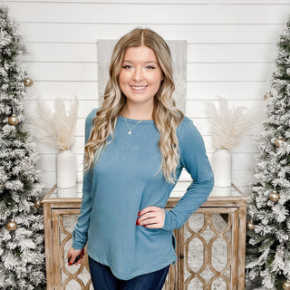 Lost My Thought White Birch Long Sleeve Top -3 colors!