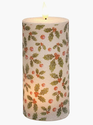 Holly Berry Glow LED Candle | Avery Mae Boutique