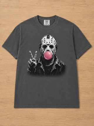 Bubble Chill & Trouble Cotton Short Sleeve Grey Avery Mae Graphic Tee Shirt - Multiple Options (Comfort Colors)