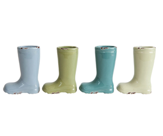 Rainy Day Boot Vase - 4 colors!