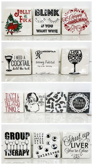 Naughty Cocktail Napkins - 13 options!