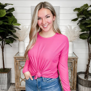 Adding Positivity Ribbed Long Sleeve Top - 9 colors!