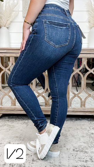 Mila High Rise Mica Skinny Blue Jeans