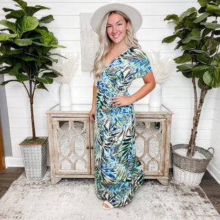 Greatly Free White Birch Palm Dress