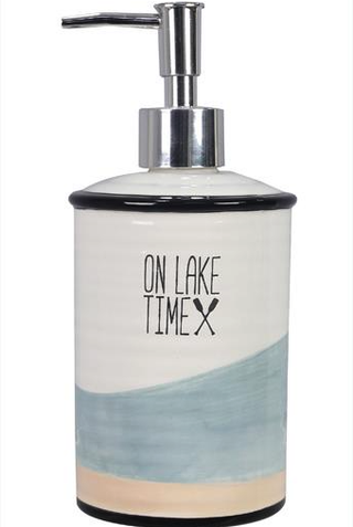 Lake Time Ceramic Lotion Dispenser