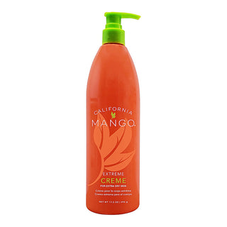 California Mango Extreme Creme for extra dry skin, pump bottle with green pump, 17.5 oz