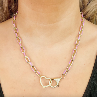 B.B. Lila Open Heart Necklace - 4 colors!