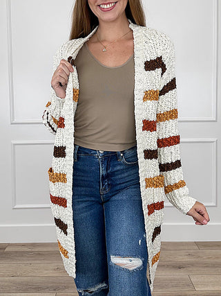 Michelle Mae Living in Luxury Long Sleeve Ivory Cardigan | Avery Mae Boutique