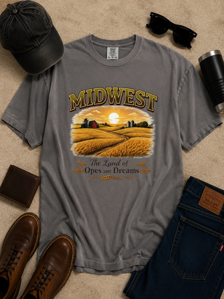 Land of Opes & Dreams Cotton Short Sleeve Avery Mae Graphic Tee Shirt - Multiple Colors (Bella+Canvas, Comfort Colors)