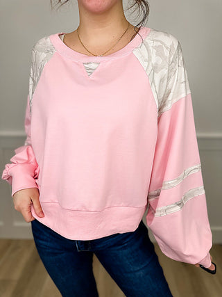 Oddi Oh Hey There Lightweight Long Sleeve Mom Cropped Top - 2 colors! (view 2) | Avery Mae Boutique