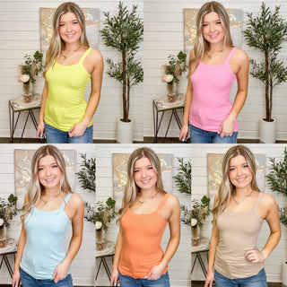 I Just Want Rayon Blend Avery Mae Tank Top - 5 colors!