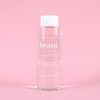 beaut. cocofresh body cleansing oil bottle with white cap, clear liquid