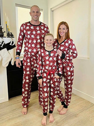 PRE-ORDER SS Checkered Santa Family PJ Set - Multiple Options | Avery Mae Boutique