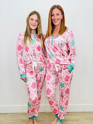 PRE-ORDER SS Pink Nutcracker Family PJ Set - Multiple Options | Avery Mae Boutique