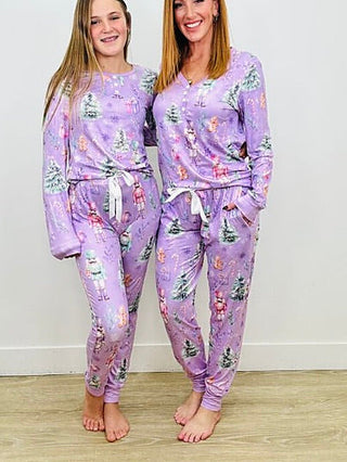 PRE-ORDER SS Purple Nutcracker Family PJ Set - Multiple Options | Avery Mae Boutique