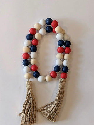 Proud & Free Beaded Wood Garland | Avery Mae Boutique