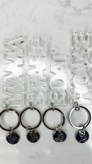 Clear Acrylic Keychain - 4 options!