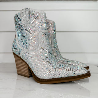 Talk Me Into It Very G Rhinestone Booties - 2 colors!