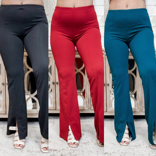 Don't Say No High Rise Pleated Bottoms - 4 colors!