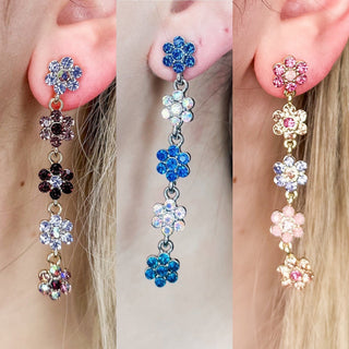 Dreaming of You Rhinestone Drop Earrings - 4 colors!